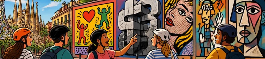 Tour en bicicleta por el arte callejero de Barcelona con el Museo Moco