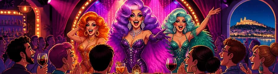 Disfruta de una Noche Inolvidable: Espectáculo de Cabaret Drag Queen en Alicante con Posibilidad de Tapas