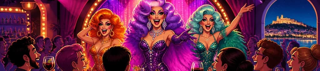 Disfruta de una Noche Inolvidable: Espectáculo de Cabaret Drag Queen en Alicante con Posibilidad de Tapas
