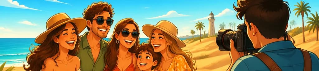 Captura tus recuerdos vacacionales: Sesión de fotos en Maspalomas con 100 imágenes en alta definición