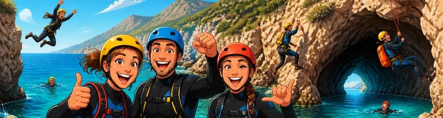 Emocionante aventura de coasteering y salto de acantilados en el norte de Mallorca