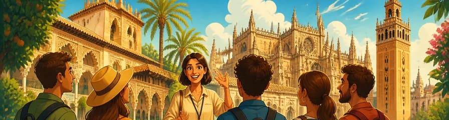 Recorrido guiado por el Real Alcázar, la Catedral y la Giralda de Sevilla