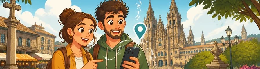 Recorrido autoguiado por Santiago de Compostela con tu dispositivo móvil