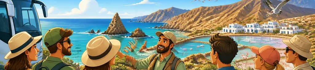 Exploración del Parque Natural Cabo de Gata con salidas desde Roquetas, Aguadulce y Almería