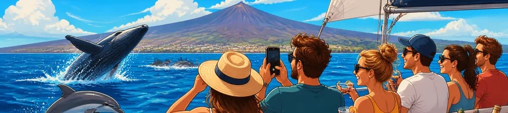 Aventura de tres horas en velero para el avistamiento de ballenas y delfines en Tenerife