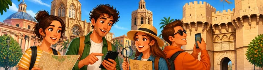 Recorrido a pie autoguiado por Valencia con búsqueda del tesoro interactiva