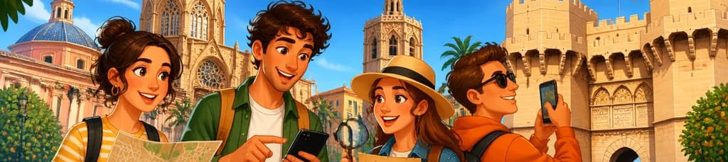 Recorrido a pie autoguiado por Valencia con búsqueda del tesoro interactiva