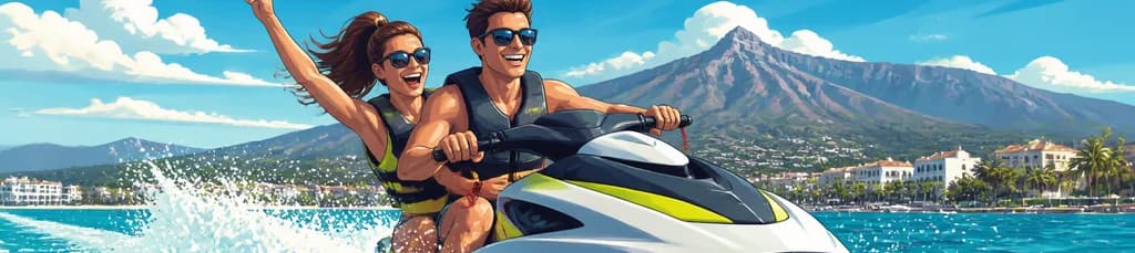 Emocionante recorrido en moto acuática por Marbella: 30 minutos de adrenalina