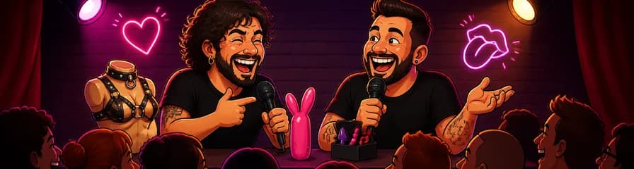 "Esto es una orgía": el podcast "Reír por no follar" en vivo con Erick Millán y Gerry Núñez