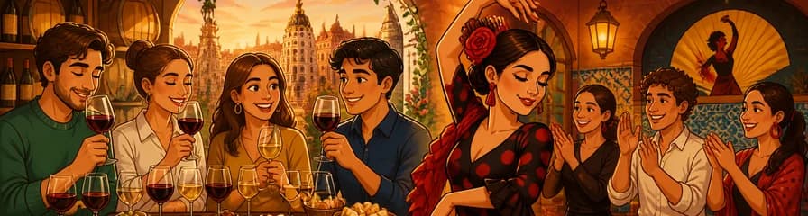 Sumérgete en la cultura española: cata de vinos y masterclass de flamenco en Madrid