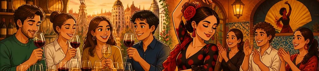 Sumérgete en la cultura española: cata de vinos y masterclass de flamenco en Madrid
