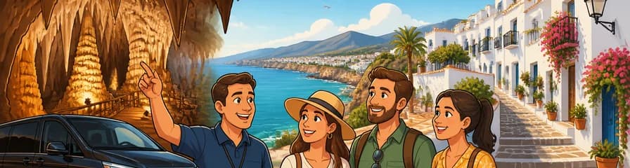 Excursión privada de 8 horas a Nerja y Frigiliana con recogida en Málaga