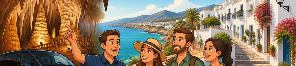 Excursión privada de 8 horas a Nerja y Frigiliana con recogida en Málaga