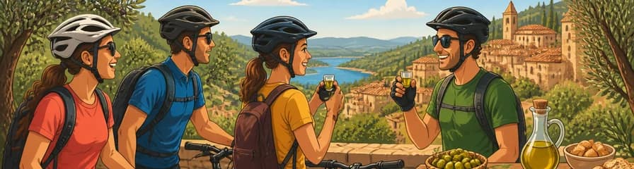 Recorrido en bicicleta de medio día por Tarragona: Degustación de aceite de oliva y sabores locales