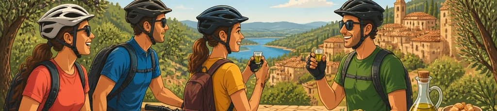 Recorrido en bicicleta de medio día por Tarragona: Degustación de aceite de oliva y sabores locales