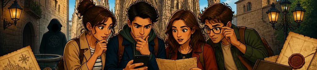 Juego de detectives al aire libre en Barcelona: Los Archivos de la Sociedad Secreta