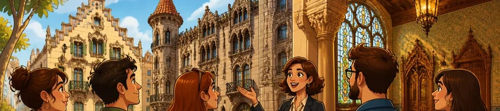 Recorrido guiado por el Palau Baró de Quadras