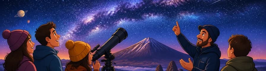 Observación astronómica en el Teide