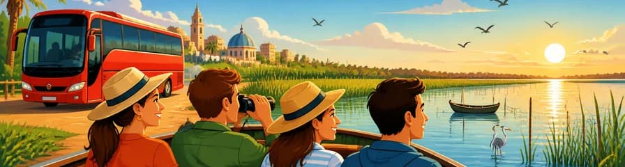 Excursión en autobús y barco por la Albufera desde Valencia