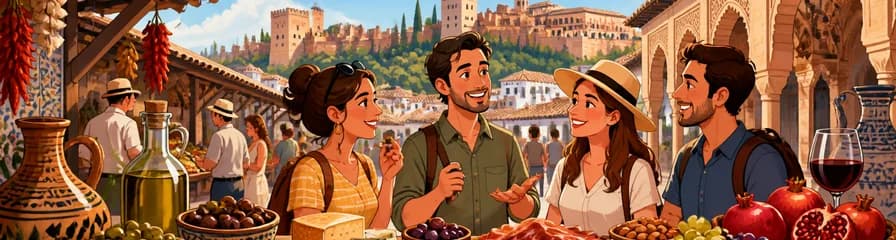 Recorrido culinario y paseo por el mercado histórico de Granada