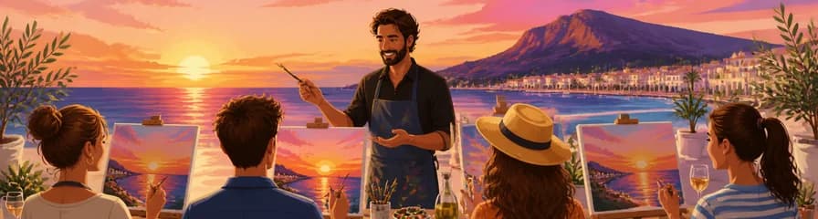 Inmersión Artística y Delicias Culinarias al Atardecer en Denia Sea Sunset