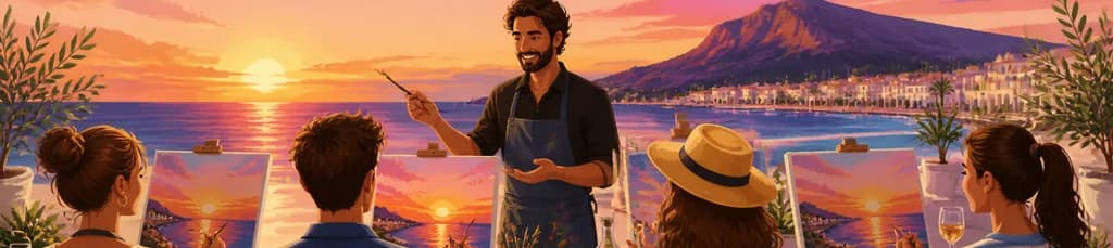 Inmersión Artística y Delicias Culinarias al Atardecer en Denia Sea Sunset