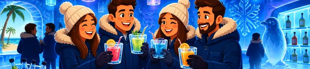 Entrada a Icebarcelona con una bebida de cortesía