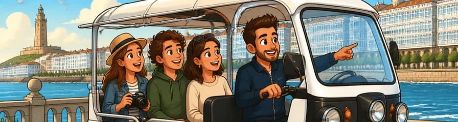 Recorrido Exclusivo y Privado en Tuk Tuk por A Coruña