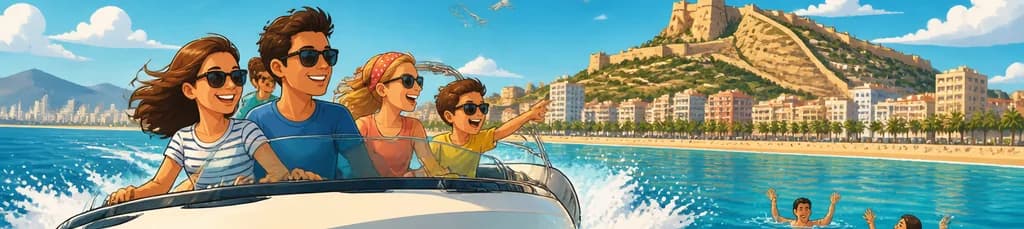 Aventura Marina: Navegación de 1h30 en Lancha por la Bahía de Alicante
