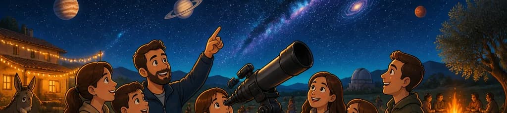 Observación Astronómica Familiar en Finca Astronómica