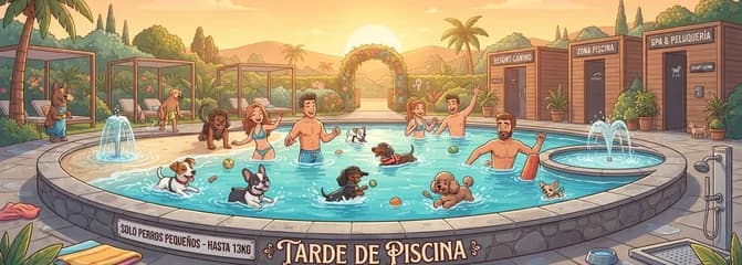 Sesión especial de piscina canina por la tarde para perros de hasta 13 kg en VivePets Las Rozas