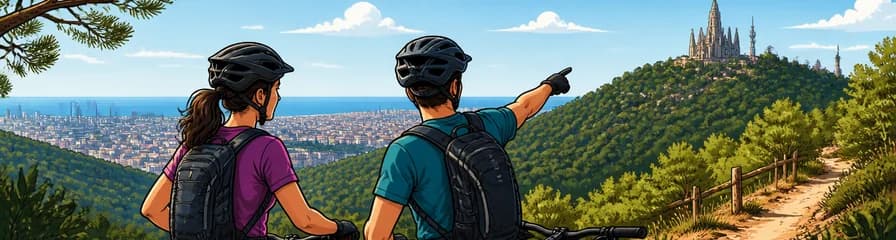 Explora Collserola en una aventura ciclista privada VIP en bicicleta de montaña