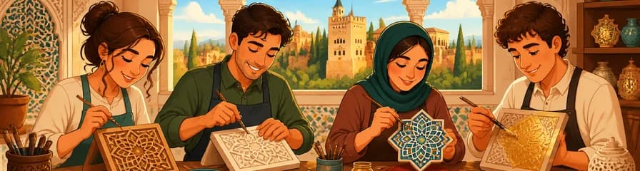 Taller de artesanía "La Alhambra con tus manos" de 2 horas de duración