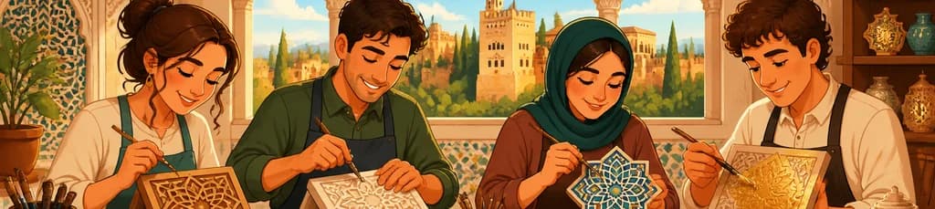 Taller de artesanía "La Alhambra con tus manos" de 2 horas de duración