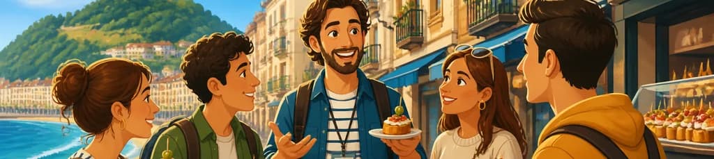 Descubre la esencia culinaria de San Sebastián con un tour de comida callejera guiado por un experto local