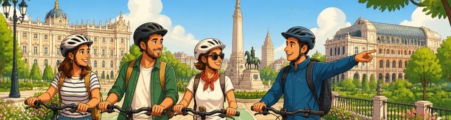Recorrido en bicicleta eléctrica por Madrid para grupos reducidos