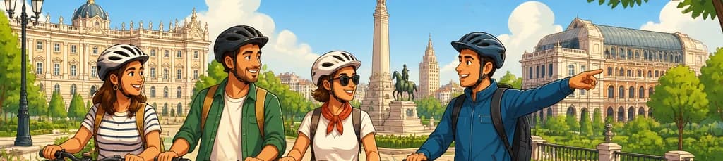 Recorrido en bicicleta eléctrica por Madrid para grupos reducidos