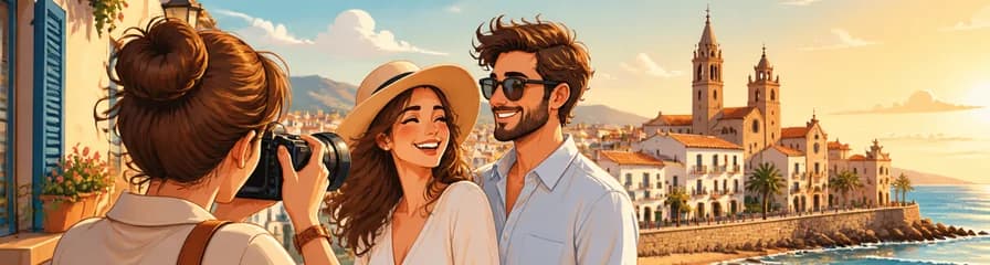 Sesión fotográfica privada en la pintoresca Sitges