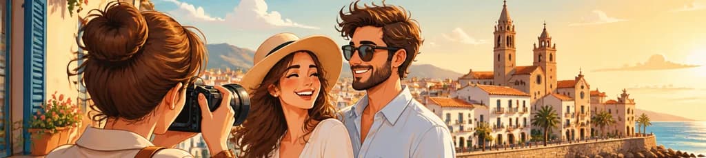 Sesión fotográfica privada en la pintoresca Sitges