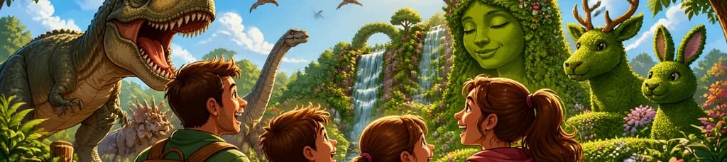 Vive la doble aventura de Dinolandia y El Bosque Encantado