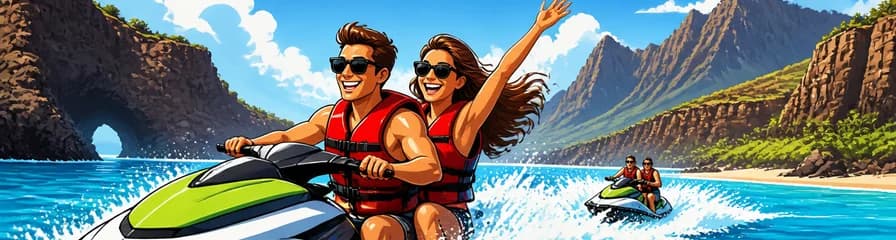 Disfruta de una hora de aventura en moto de agua por Tenerife