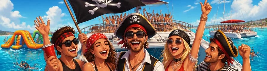 Aventura en catamarán: Fiesta Pirata del Domingo
