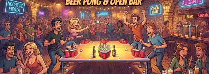 Noche de Beer Pong y Barra Libre en Parabarap Alicante 2026
