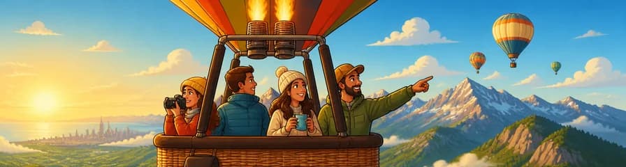 Paseo exclusivo en globo aerostático por los Pirineos con salida desde Barcelona