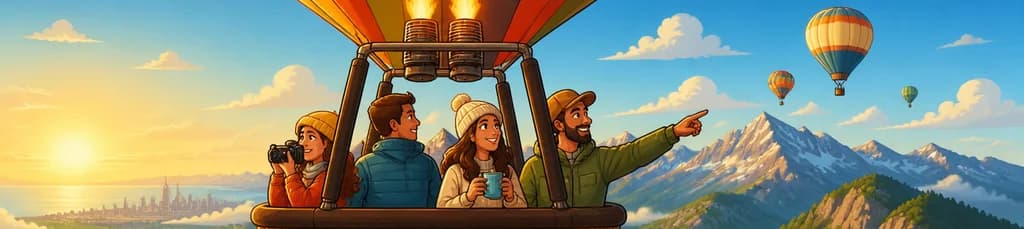 Paseo exclusivo en globo aerostático por los Pirineos con salida desde Barcelona