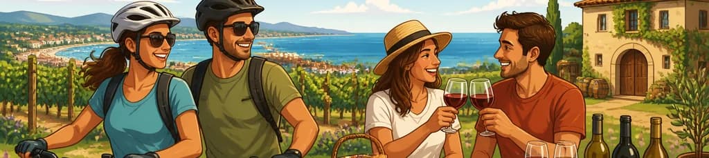 Aventura en bicicleta eléctrica por viñedos con cata y picnic privado
