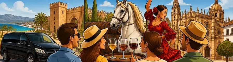 Exploración privada en Jerez con recogida en hotel o costa desde la Costa del Sol