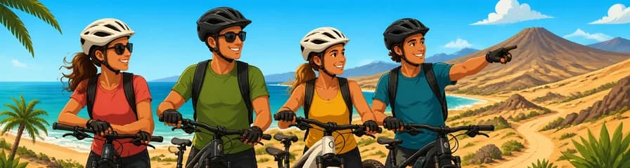 Servicio de alquiler de bicicletas, eléctricas y convencionales, en Costa Calma