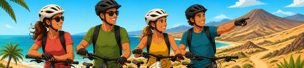 Servicio de alquiler de bicicletas, eléctricas y convencionales, en Costa Calma
