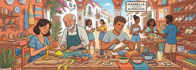 Taller de Creación de Auténticas Alpargatas en Marbella